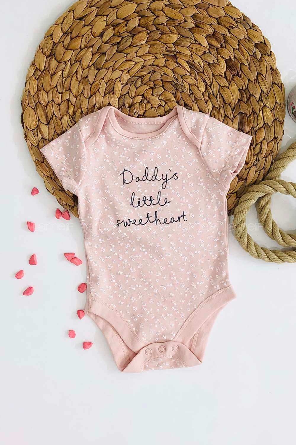 Modalamelif Kız Bebek Pamuklu Çıtçıtlı Body Pudra