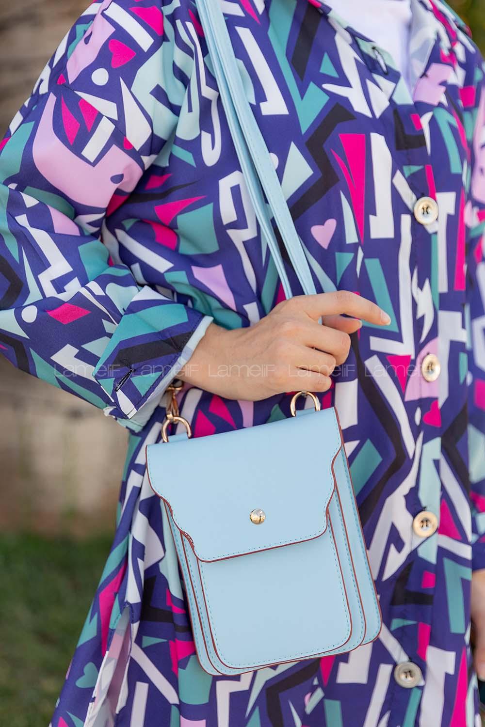 Modalamelif  Messenger Model Çanta Turkuaz