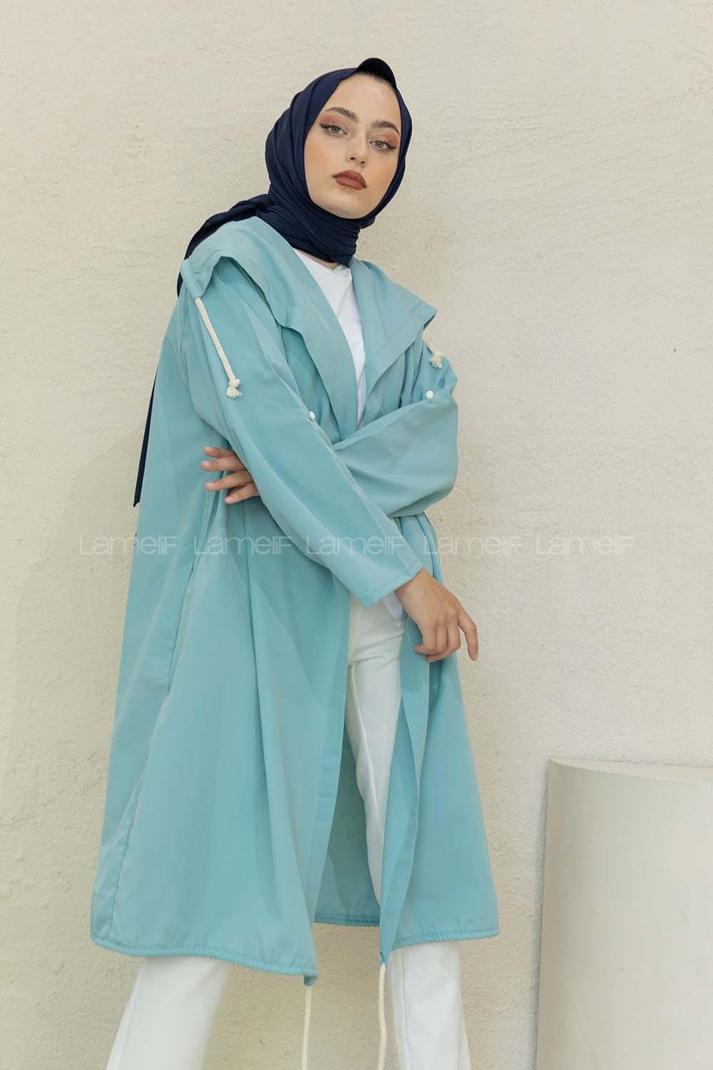 Modalamelif  Mint Yeşili Yazlık Kimono