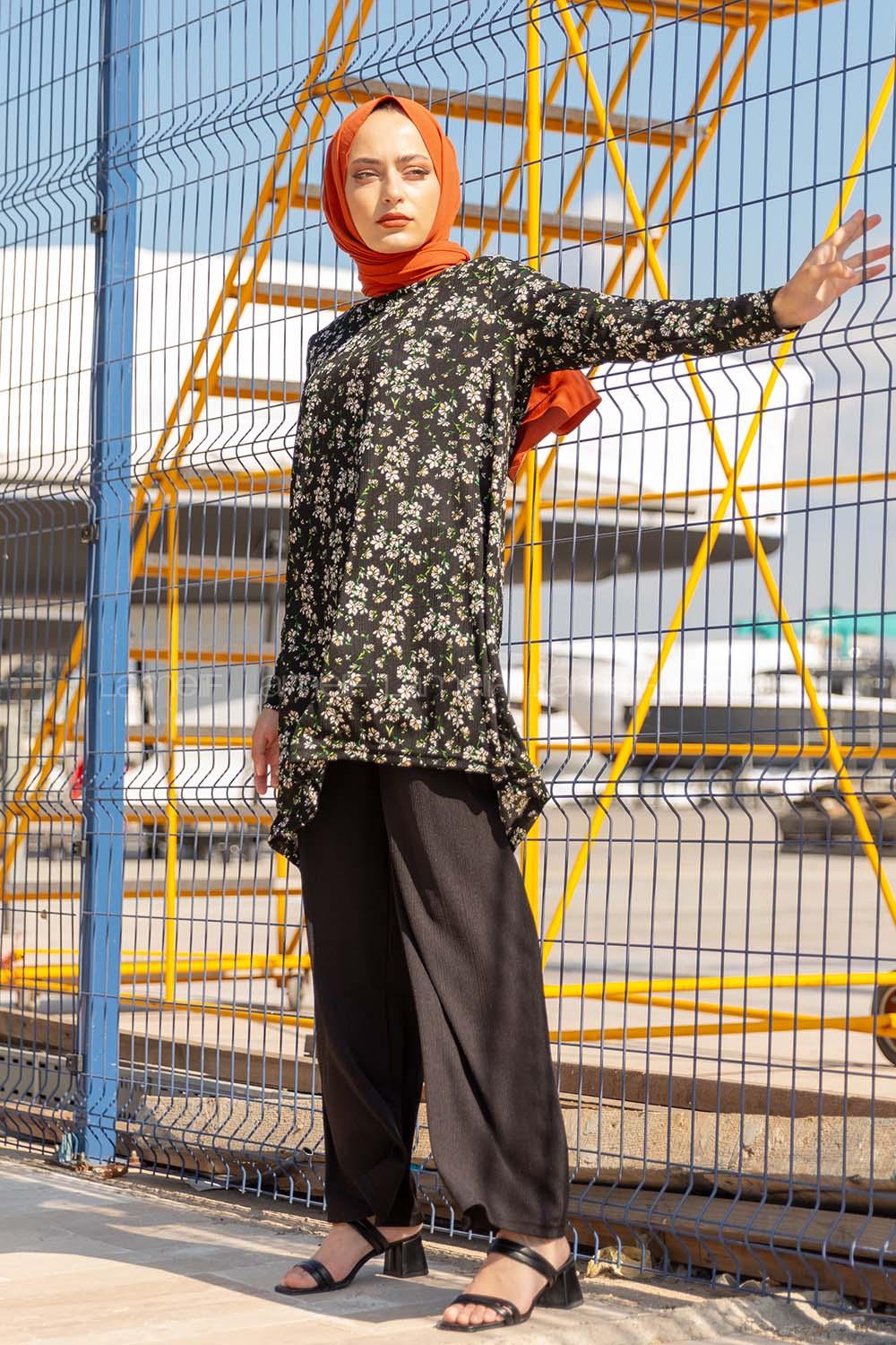 Modalamelif Papatya Desen İkili Takım Haki