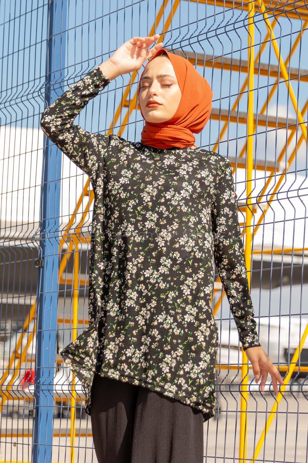 Modalamelif Papatya Desen İkili Takım Haki