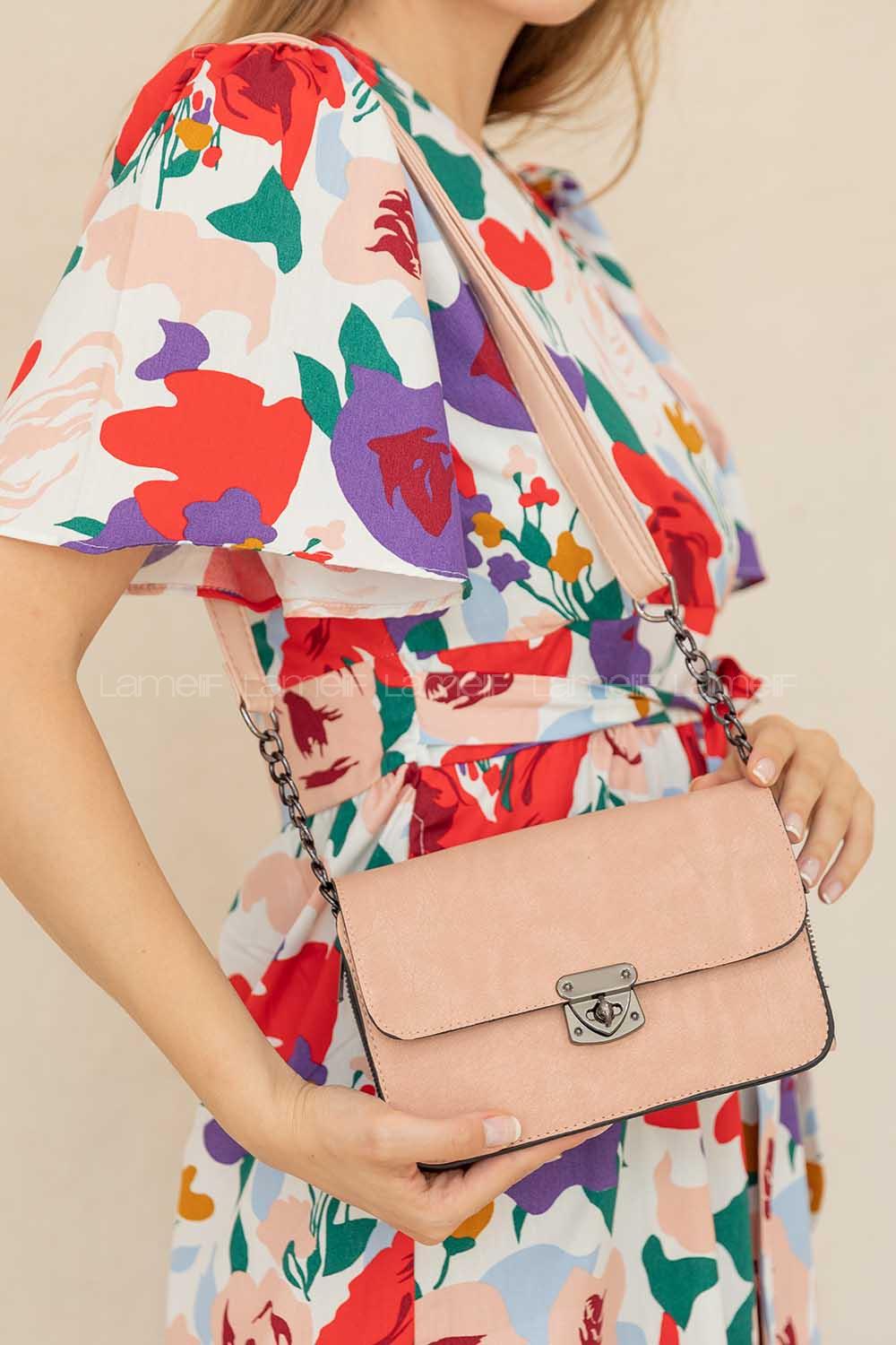 Modalamelif İki Bölmeli Eva Model Çapraz Çanta Pudra