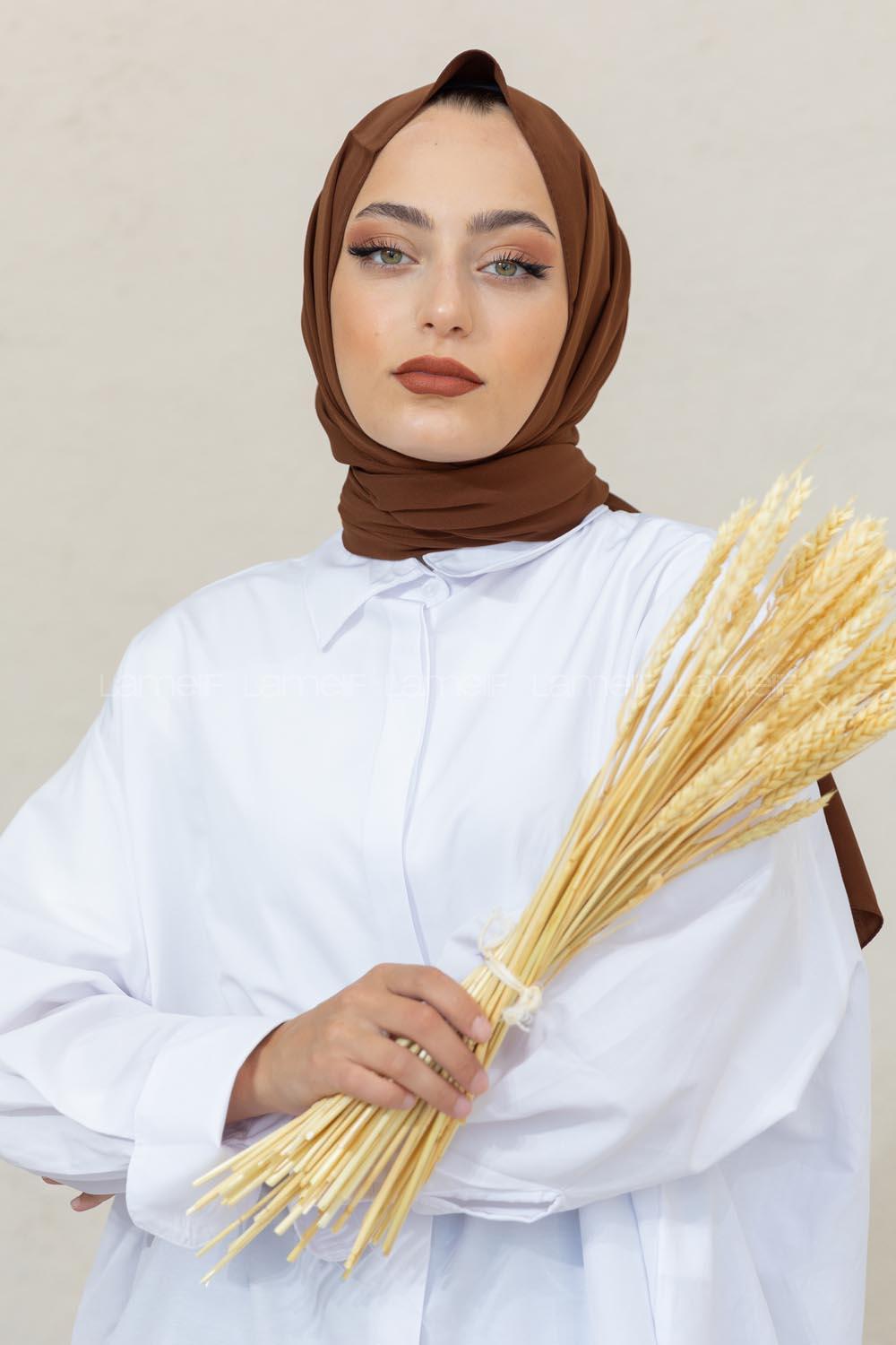 Modalamelif Acı Kahve Viola Şal