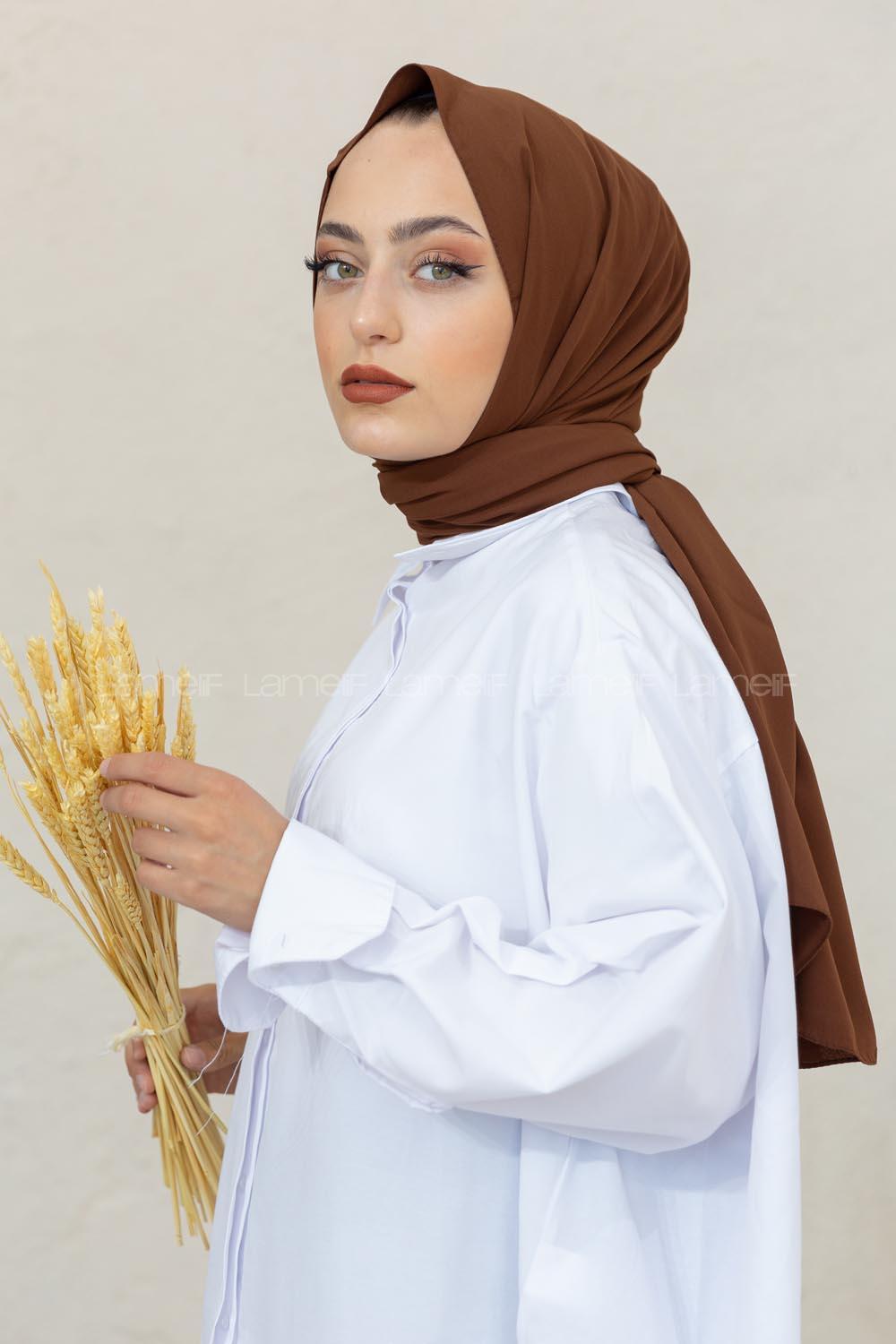 Modalamelif Acı Kahve Viola Şal