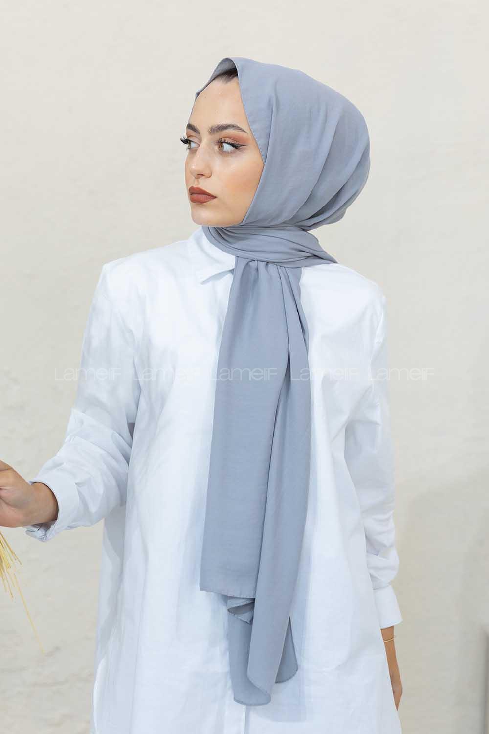 Modalamelif Açık Gri Restal Şal