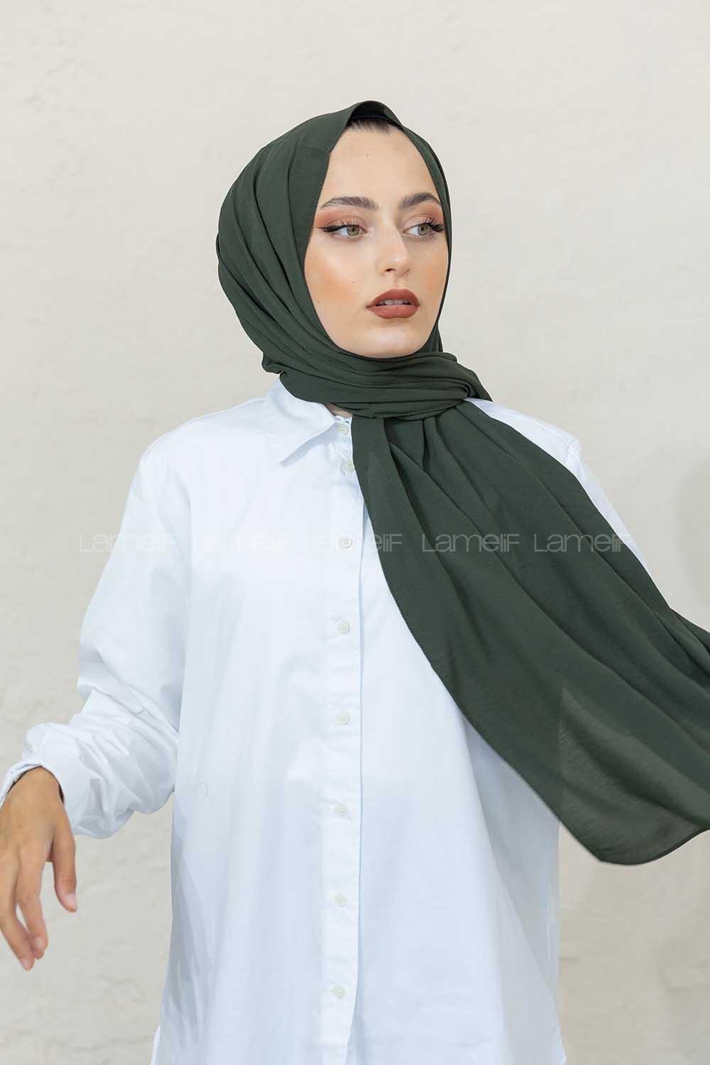 Modalamelif Asker Yeşili Restal Şal