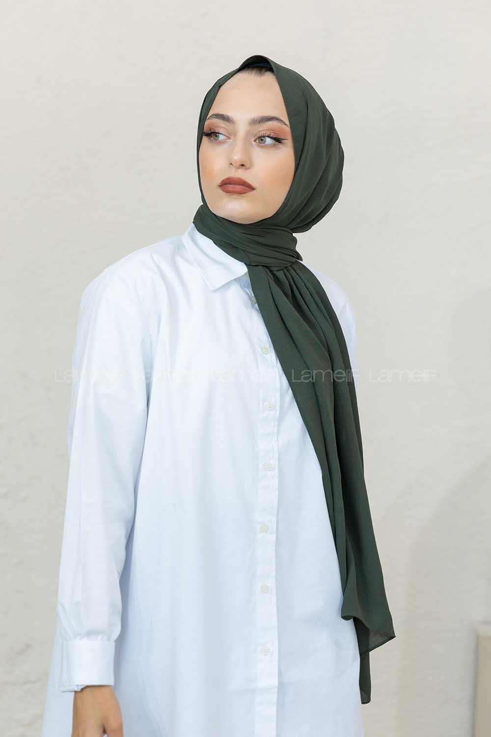 Modalamelif Asker Yeşili Restal Şal