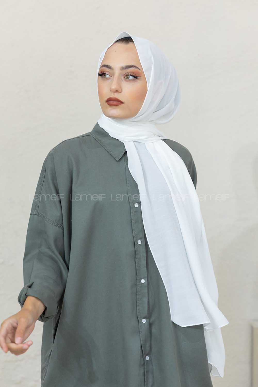 Modalamelif Beyaz Restal Şal