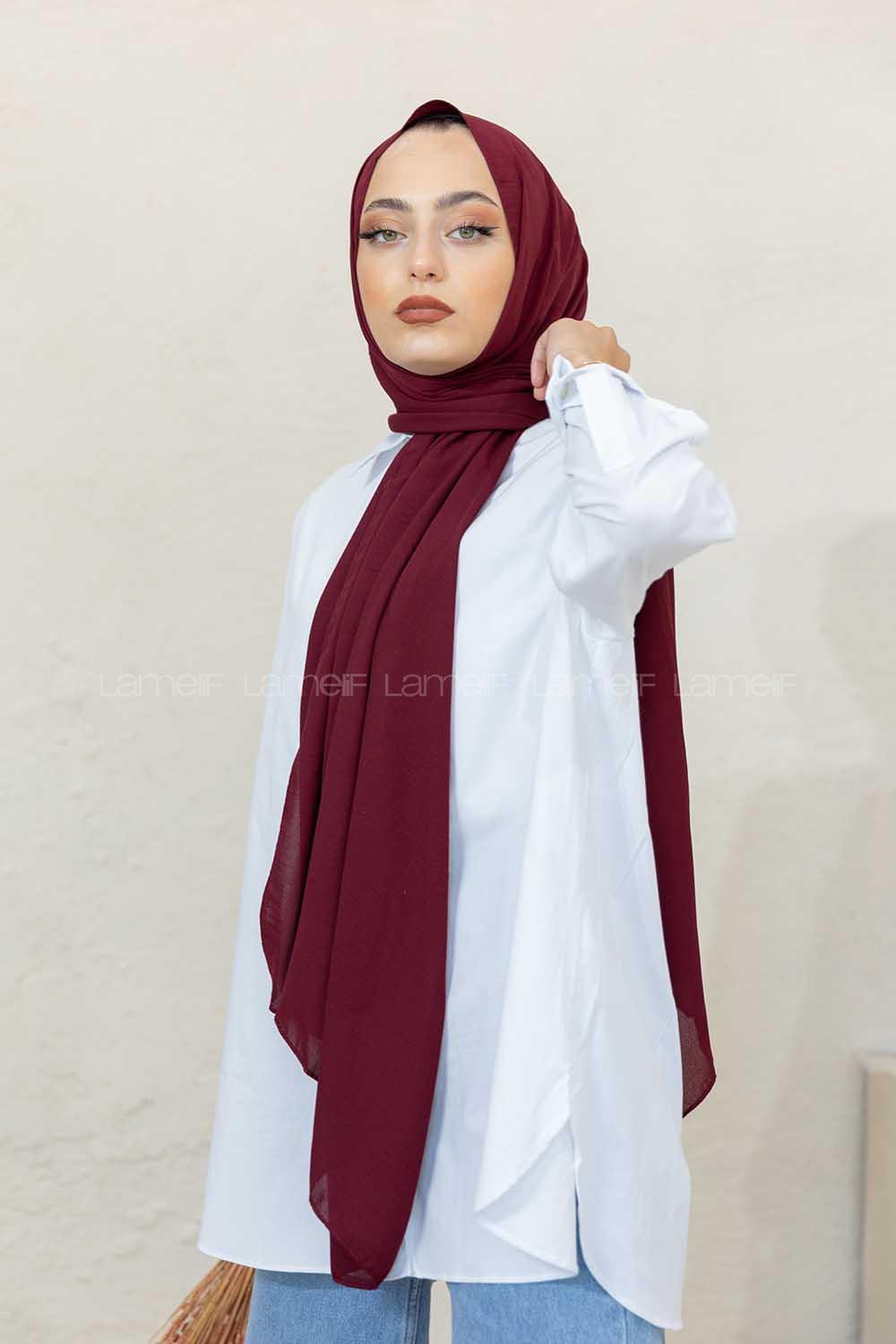 Modalamelif Bordo Restal Şal