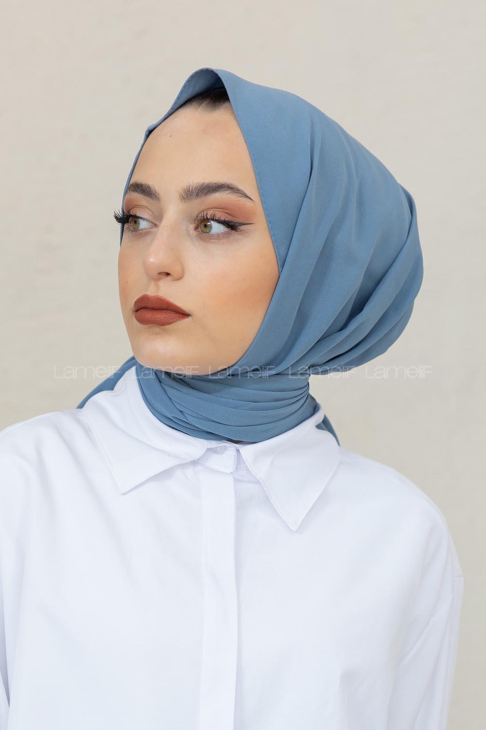 Modalamelif Buz Mavi Viola Şal