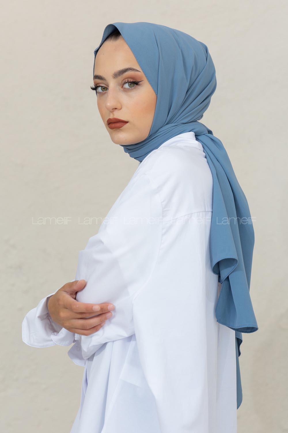 Modalamelif Buz Mavi Viola Şal