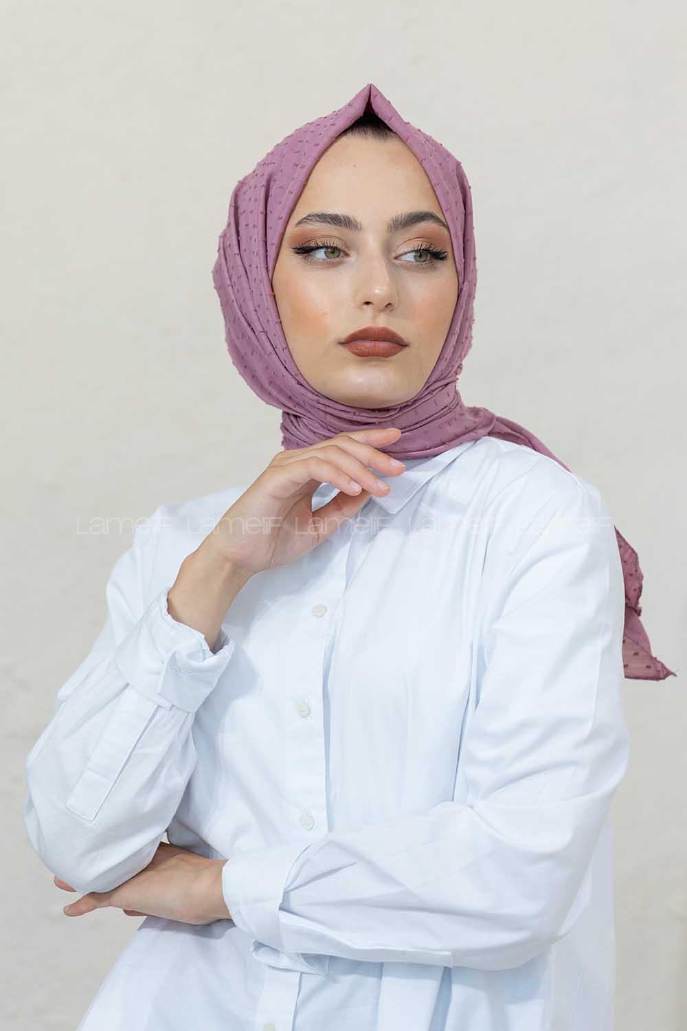 Modalamelif Gül Kurusu Lüks Ponpon Şal