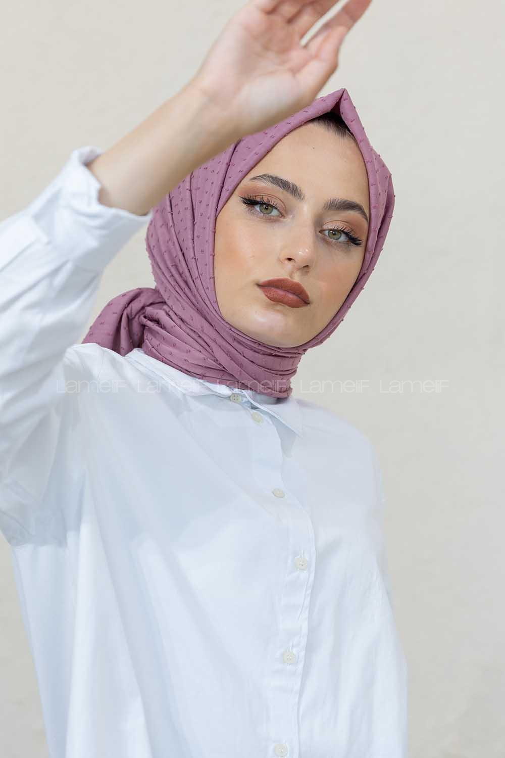 Modalamelif Gül Kurusu Lüks Ponpon Şal