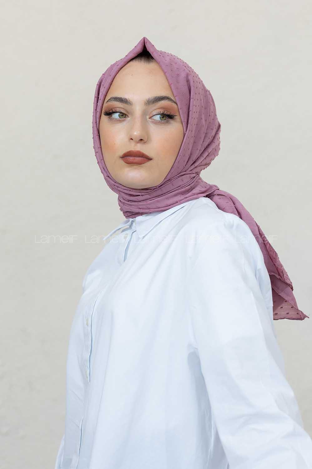 Modalamelif Gül Kurusu Lüks Ponpon Şal