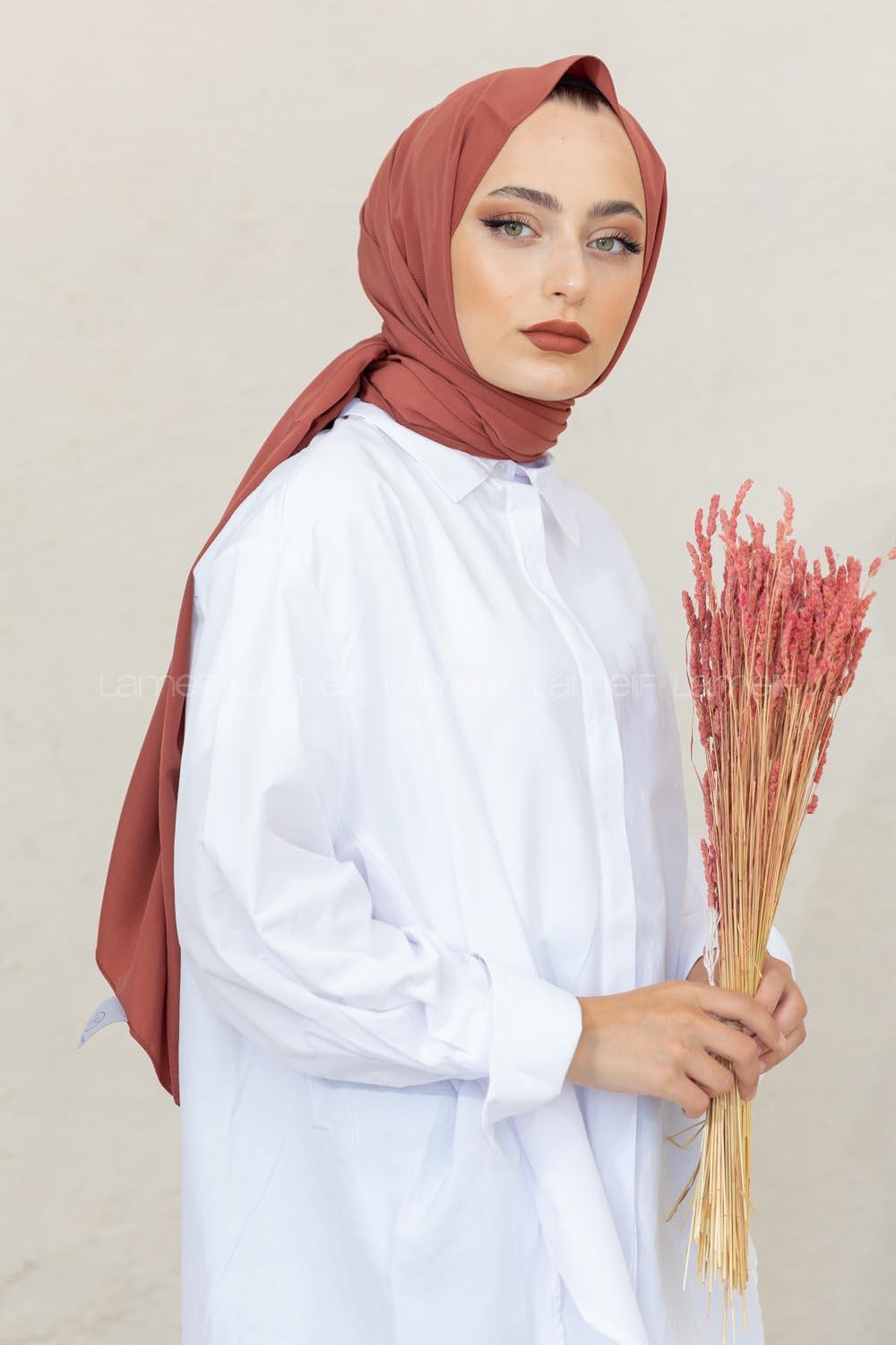 Modalamelif Gül Pembe Viola Şal