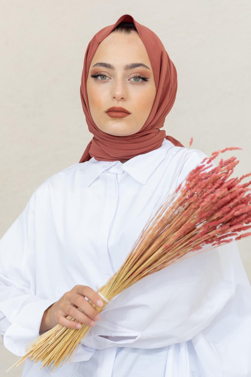 Modalamelif Gül Pembe Viola Şal