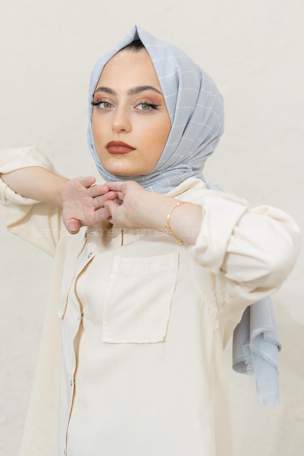 Modalamelif Gümüş Line Şal