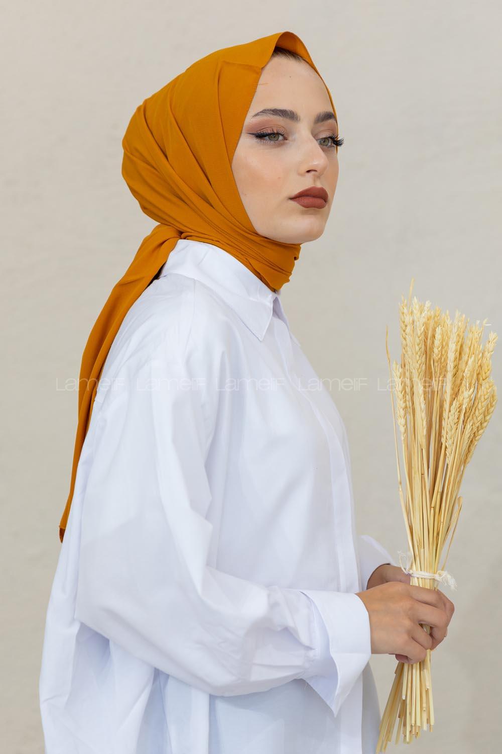 Modalamelif Hardal Sarısı Viola Şal