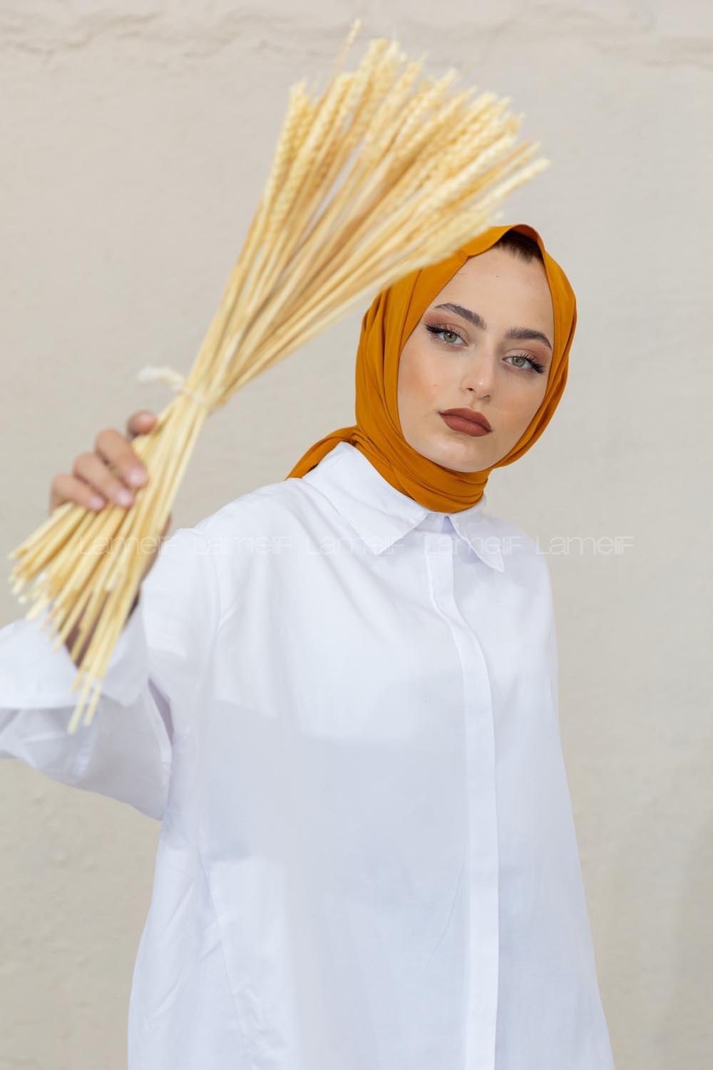 Modalamelif Hardal Sarısı Viola Şal