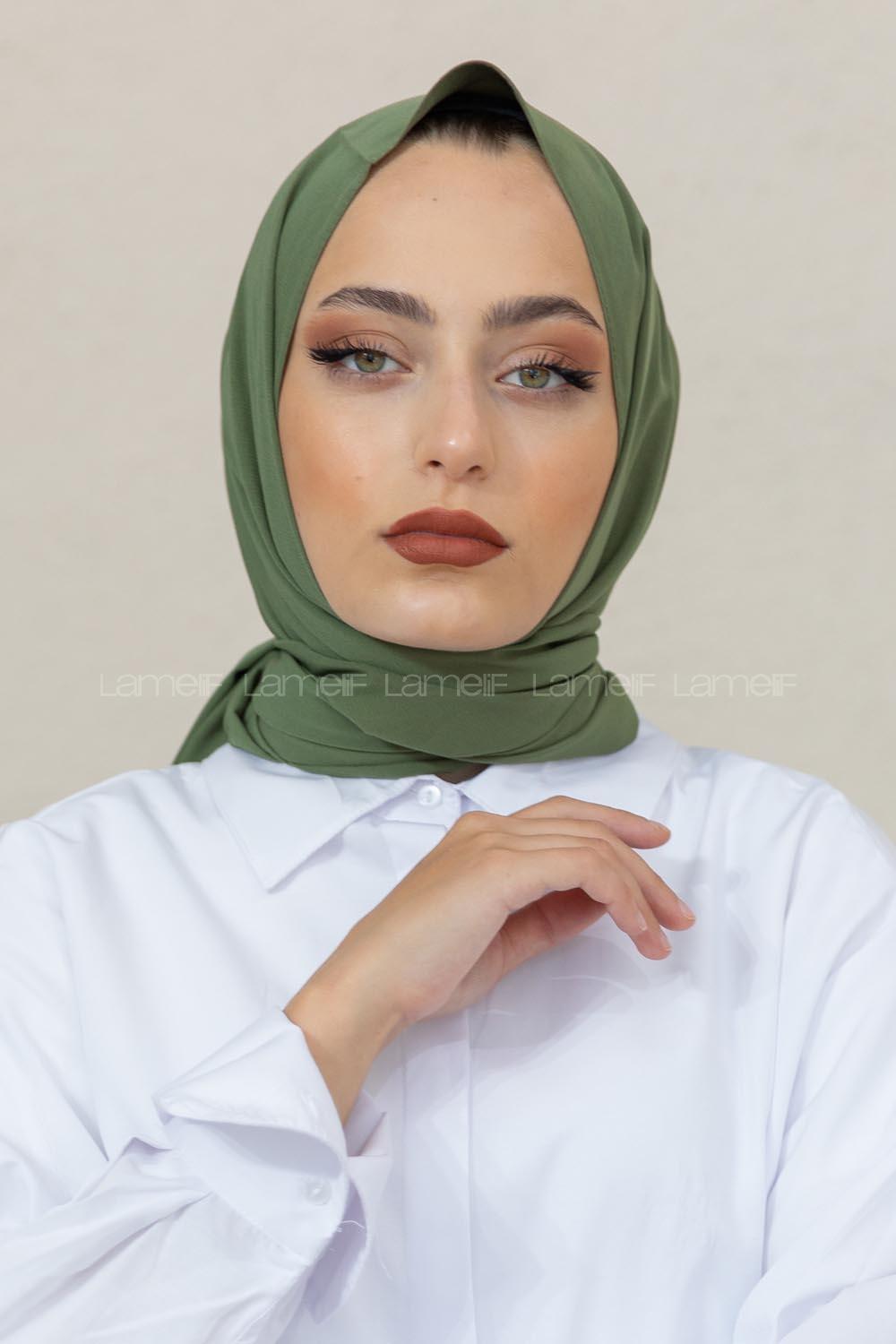 Modalamelif Küf Yeşil Viola Şal