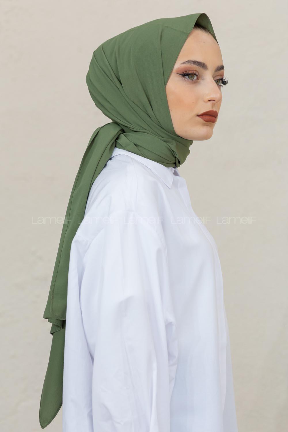 Modalamelif Küf Yeşil Viola Şal