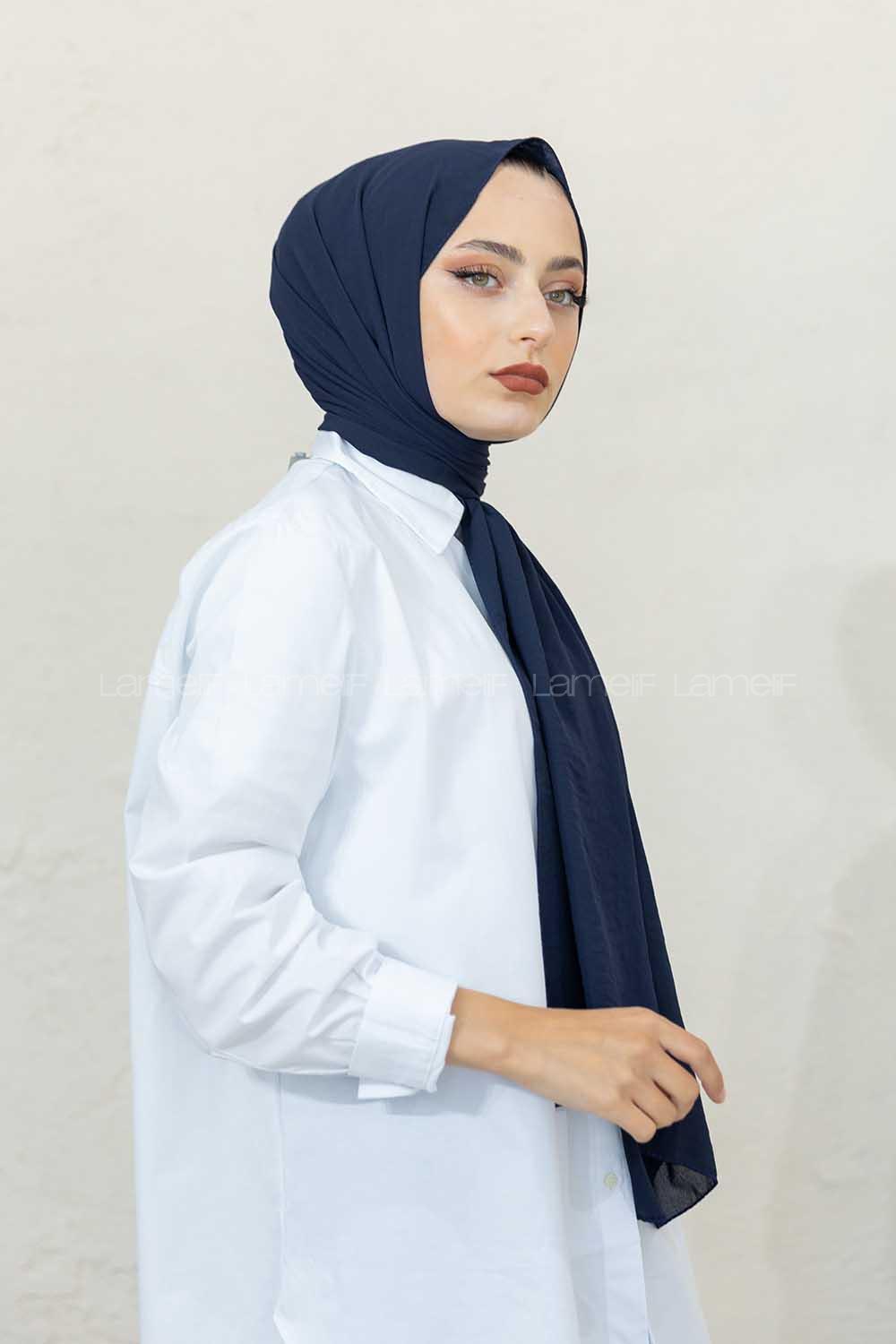 Modalamelif Lacivert Restal Şal