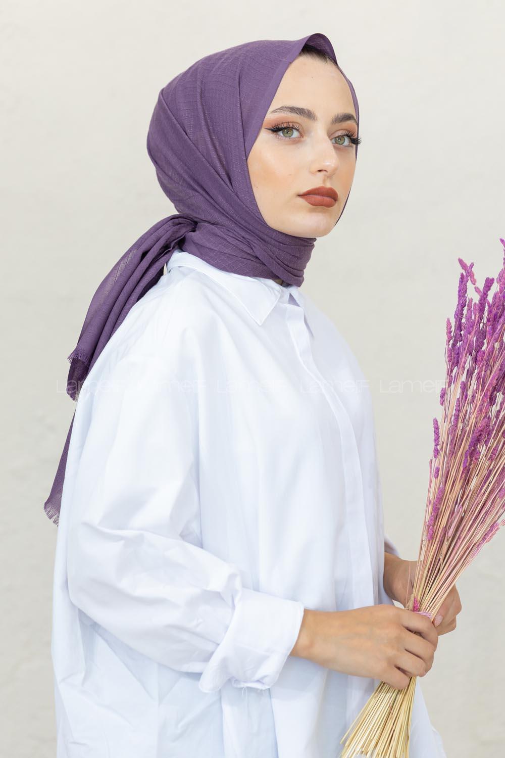 Modalamelif Mor Pötikare Şal