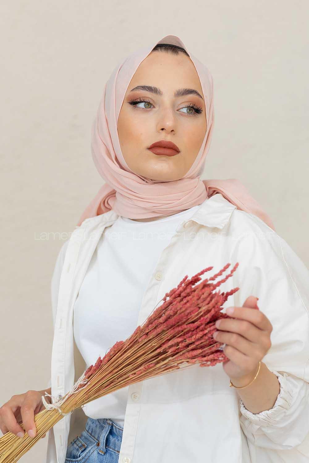 Modalamelif Pudra %100 Cotton Şal