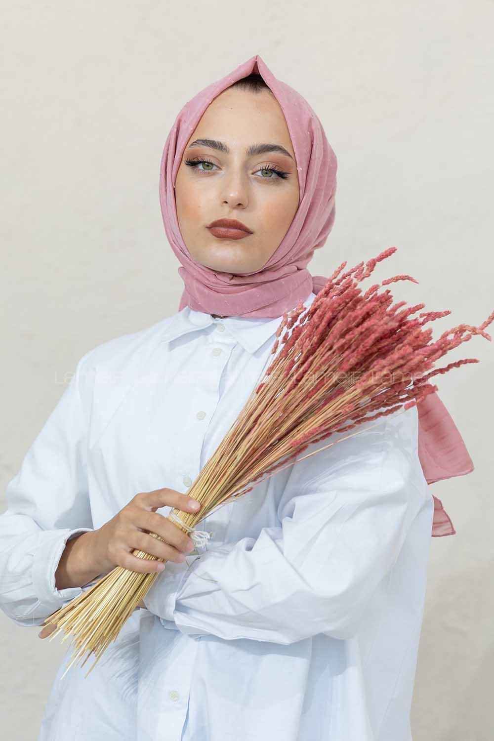 Modalamelif Pudra Lüks Ponpon Şal