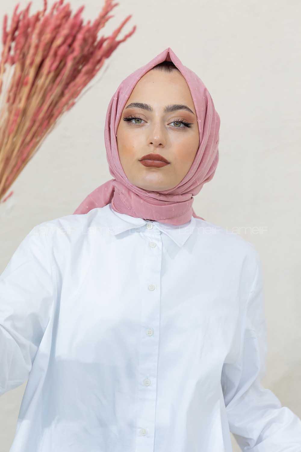 Modalamelif Pudra Lüks Ponpon Şal