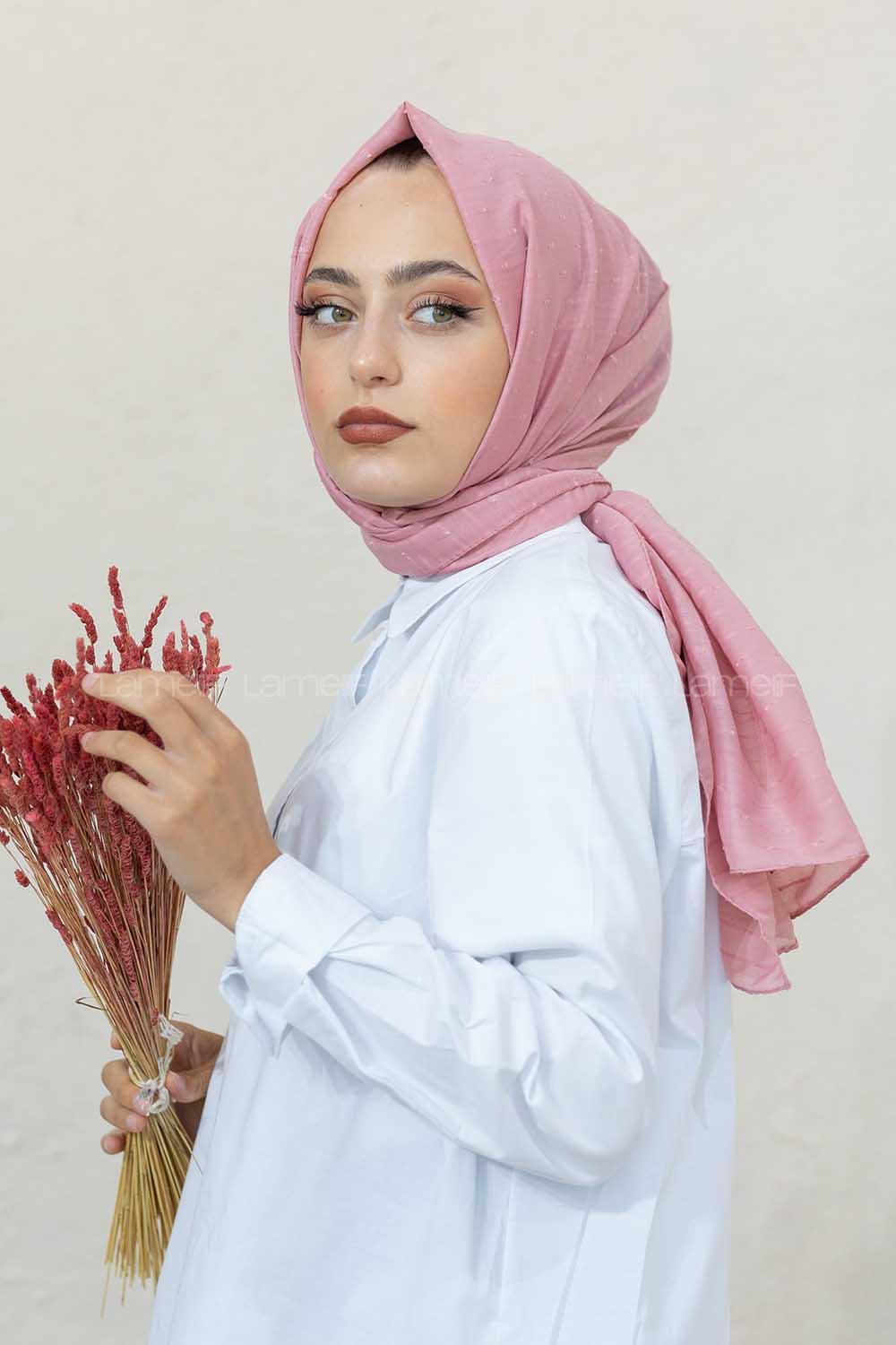 Modalamelif Pudra Lüks Ponpon Şal