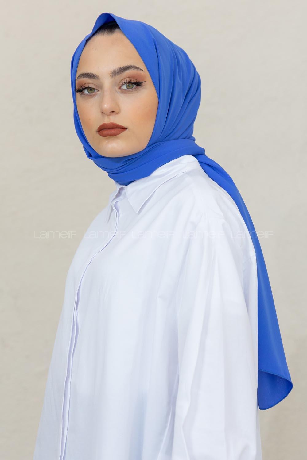 Modalamelif Saks Mavi Viola Şal