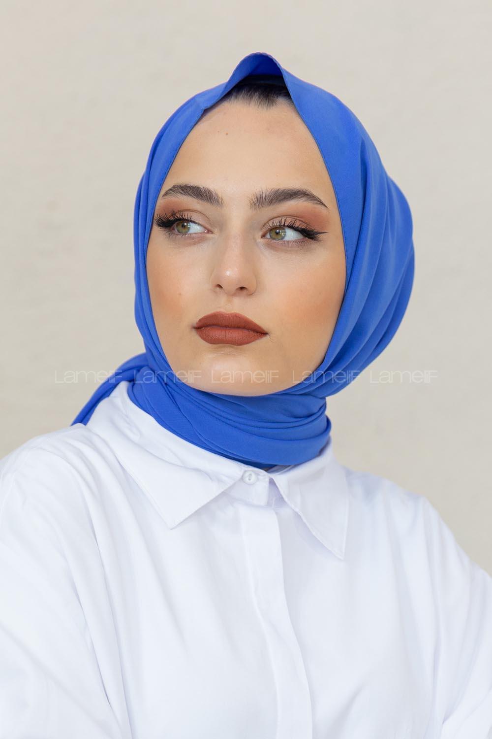 Modalamelif Saks Mavi Viola Şal