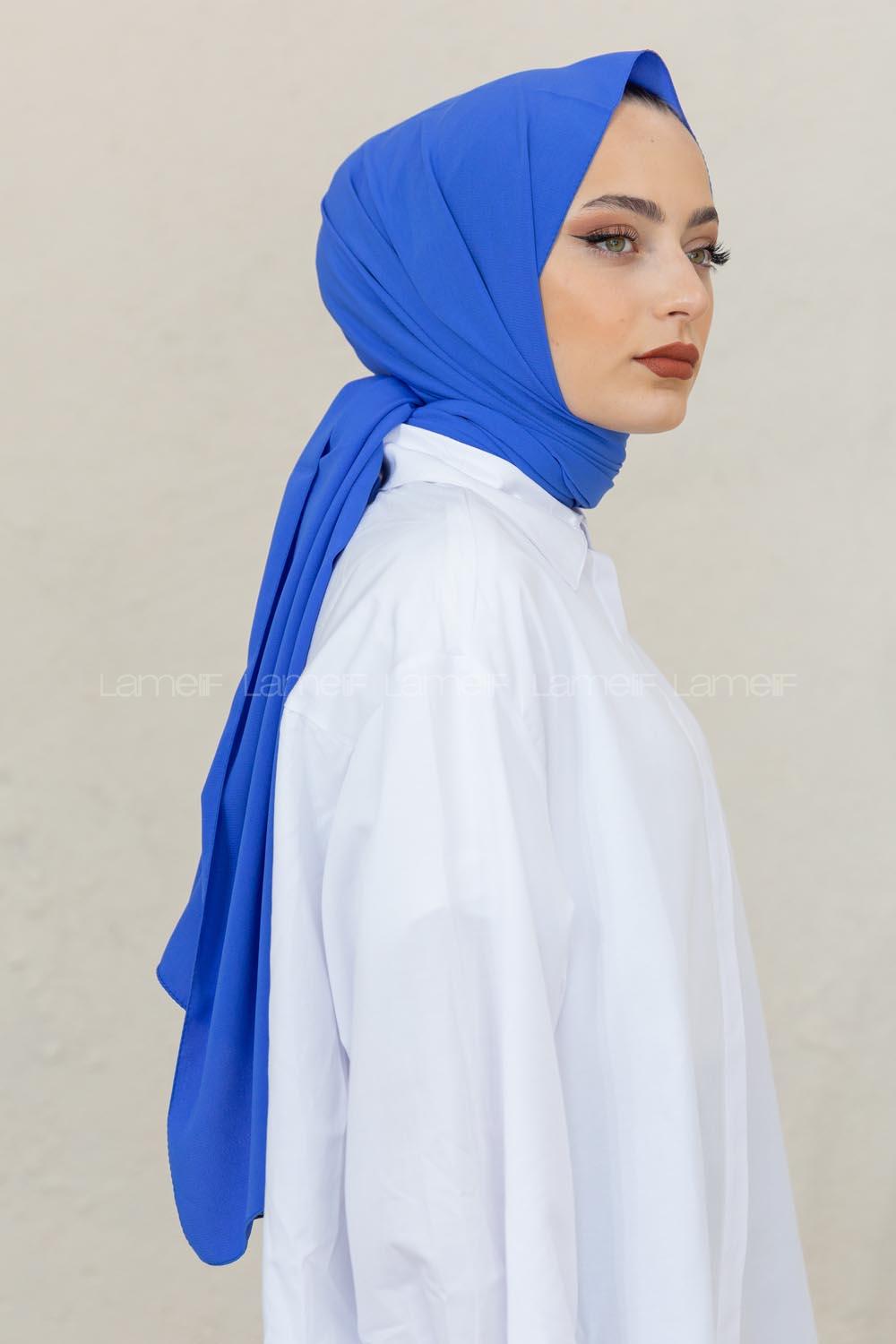 Modalamelif Saks Mavi Viola Şal