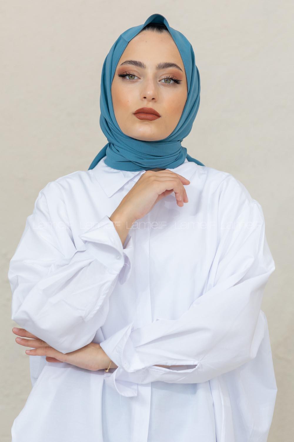 Modalamelif Turkuaz Viola Şal