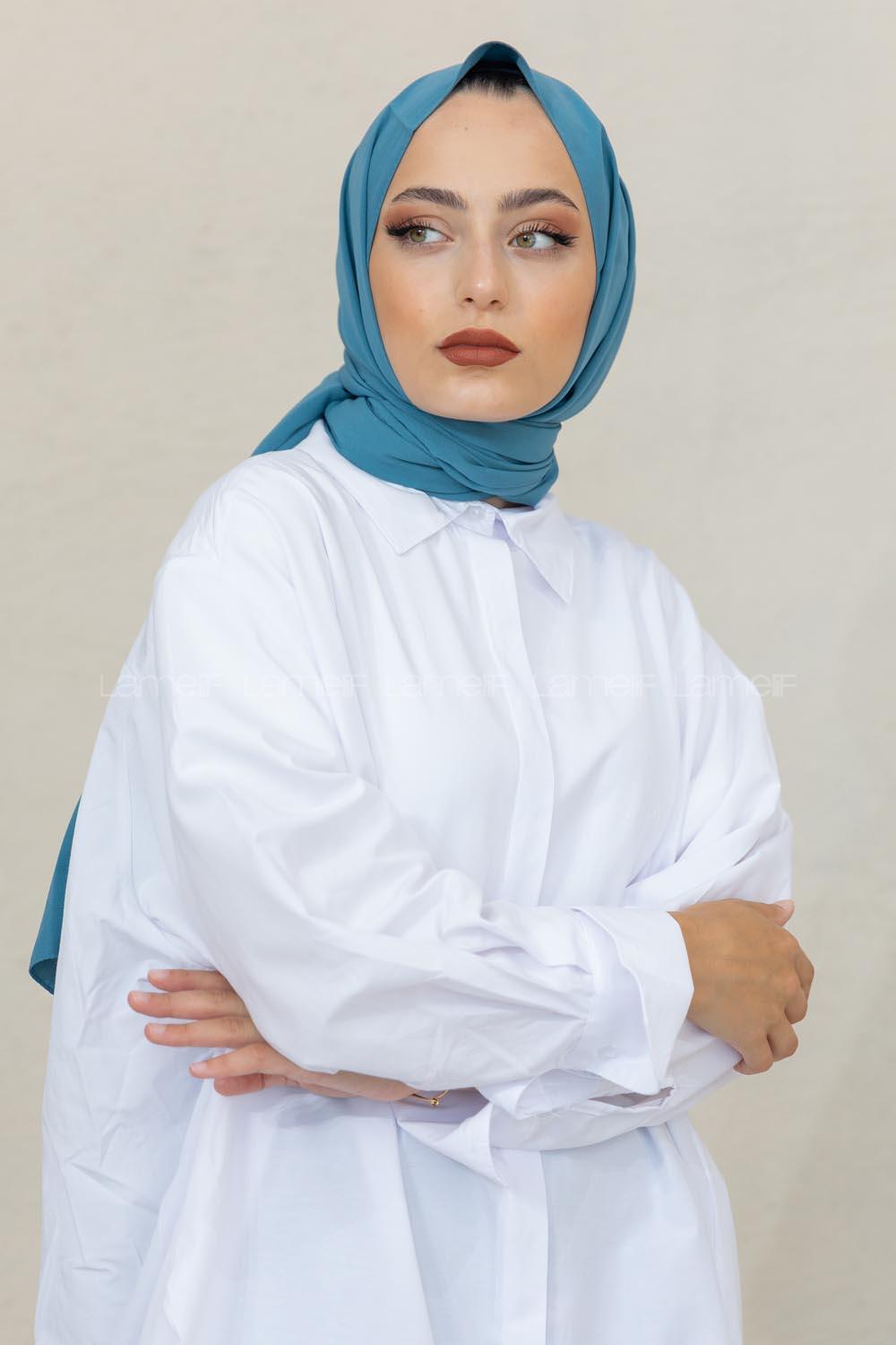 Modalamelif Turkuaz Viola Şal