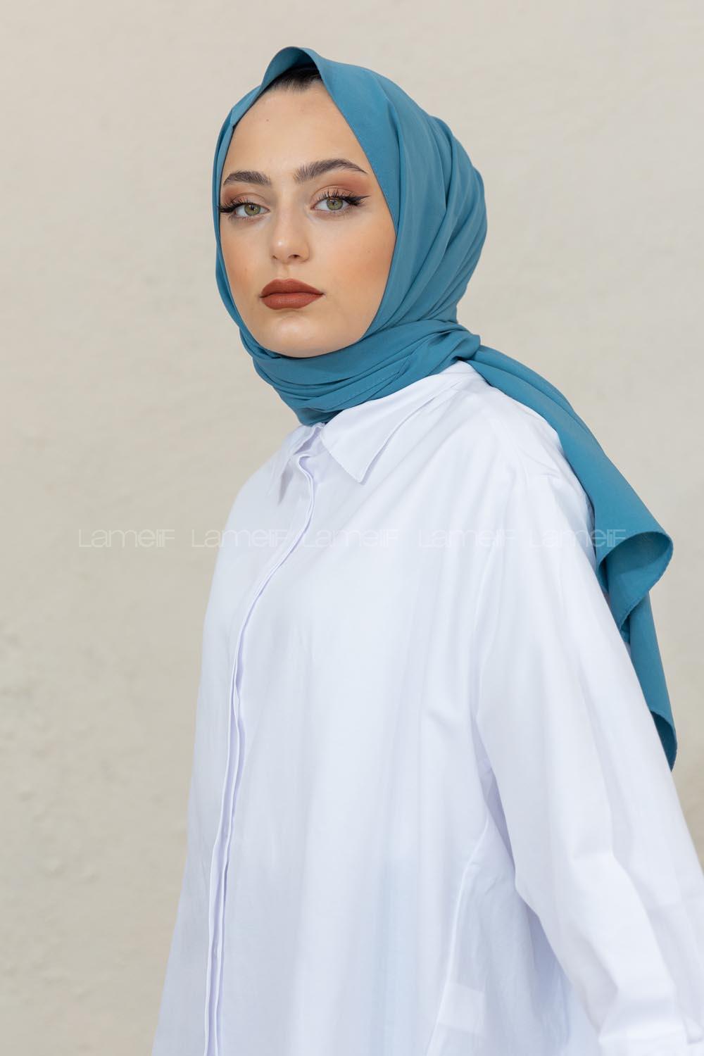 Modalamelif Turkuaz Viola Şal