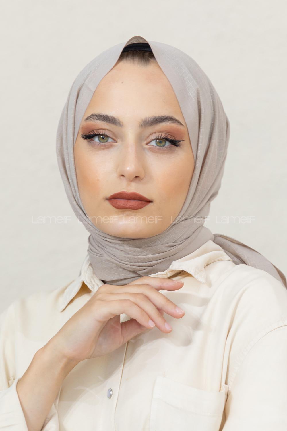 Modalamelif Vizonrengi Pötikare Şal