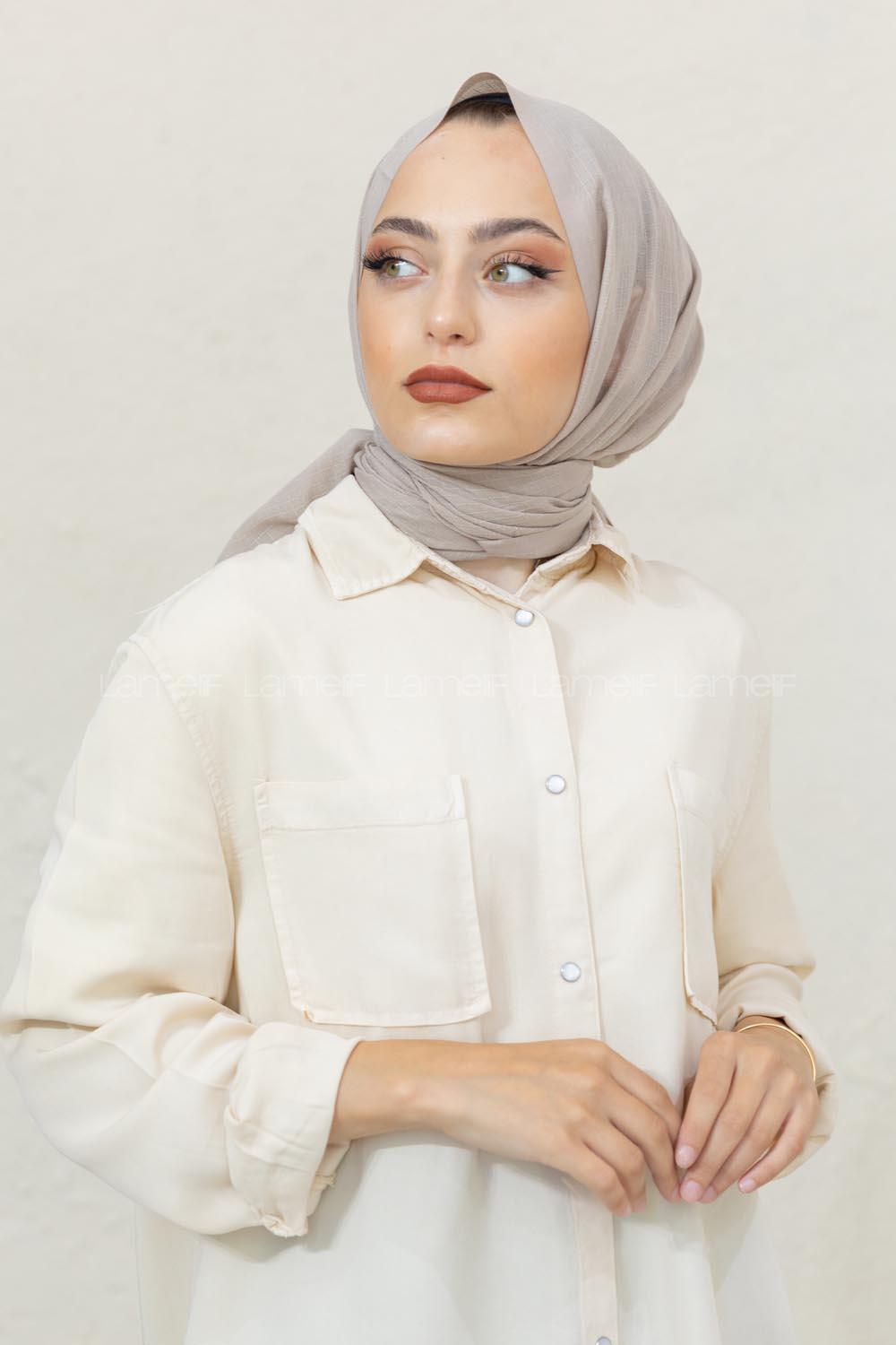 Modalamelif Vizonrengi Pötikare Şal