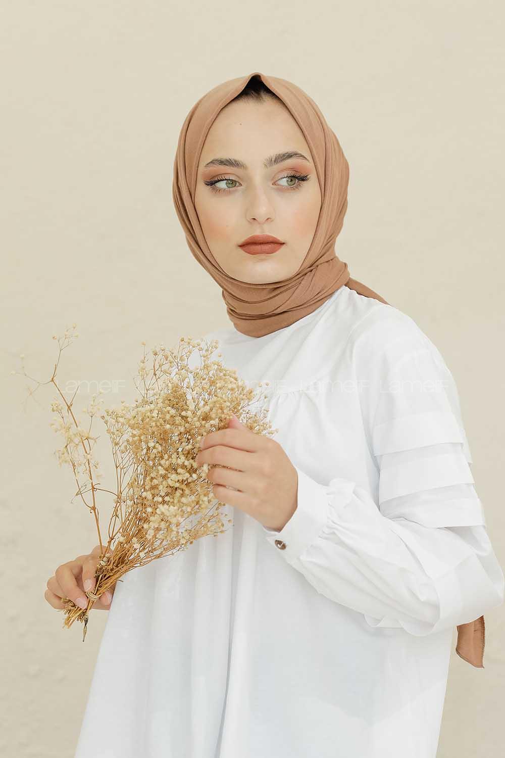 Modalamelif Ağaç Kabuğu Penye Şal