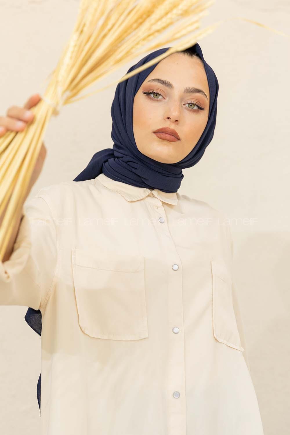 Modalamelif Lidya Şal Lacivert