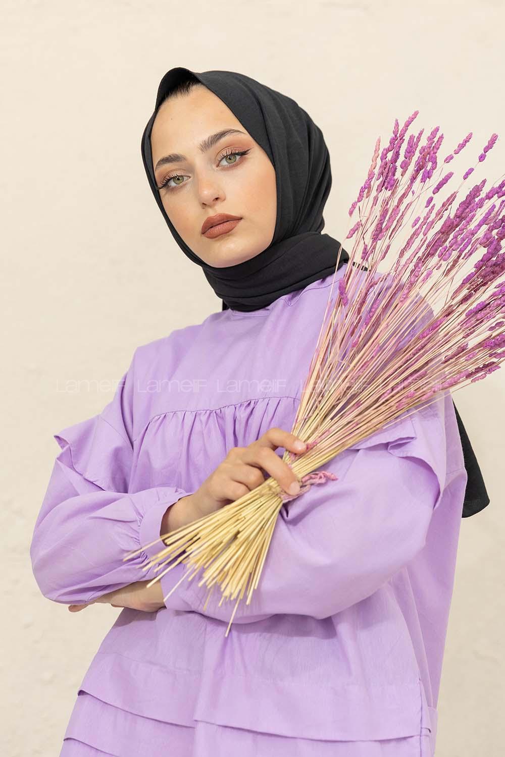 Modalamelif Lidya Şal Siyah