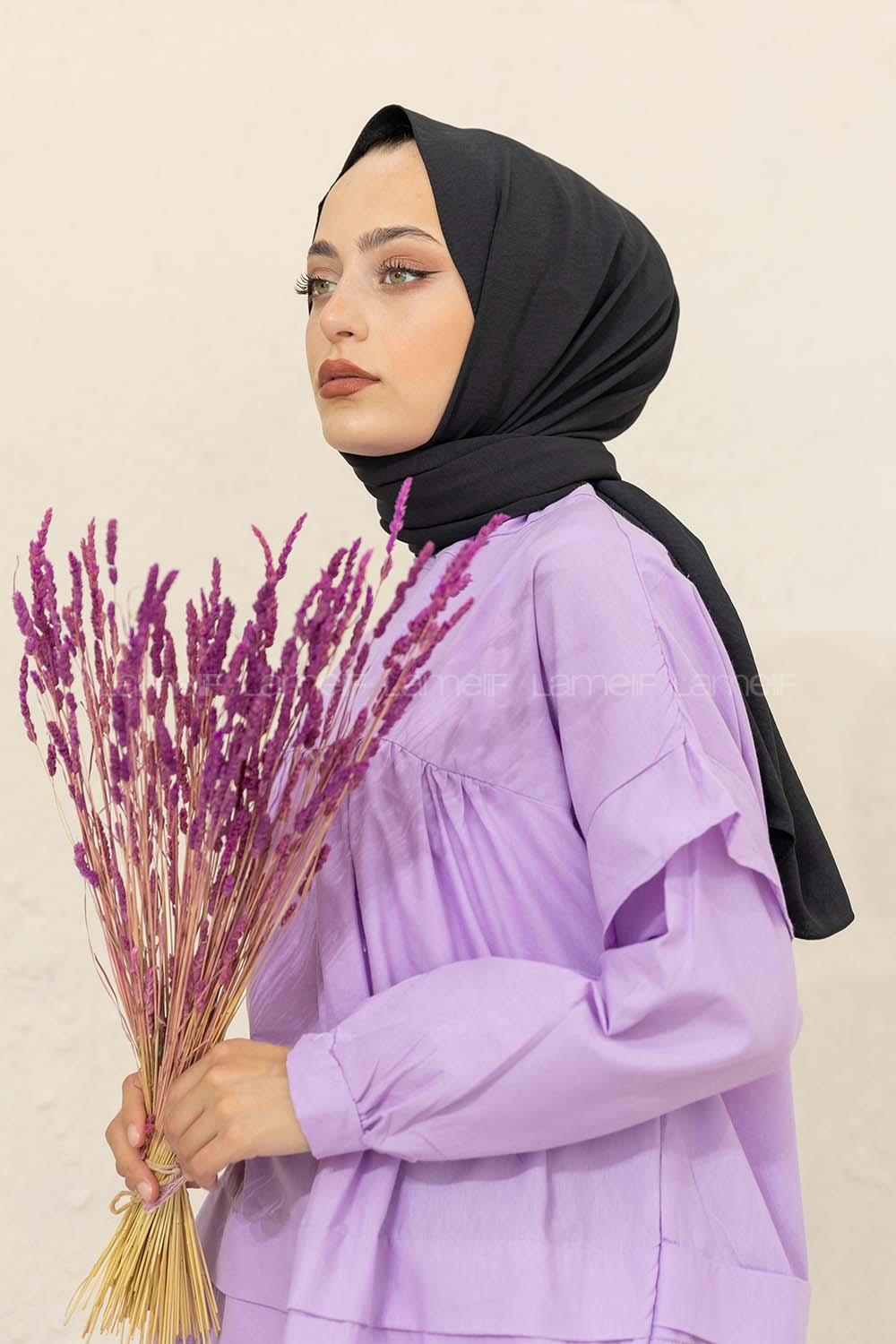 Modalamelif Lidya Şal Siyah