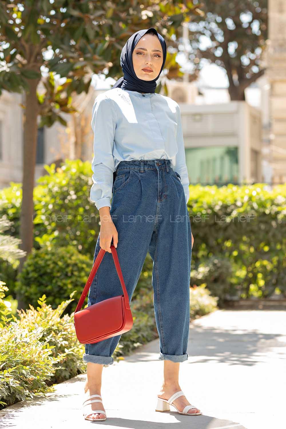 Modalamelif Hakim Yaka  Gömlek Açık Mavi