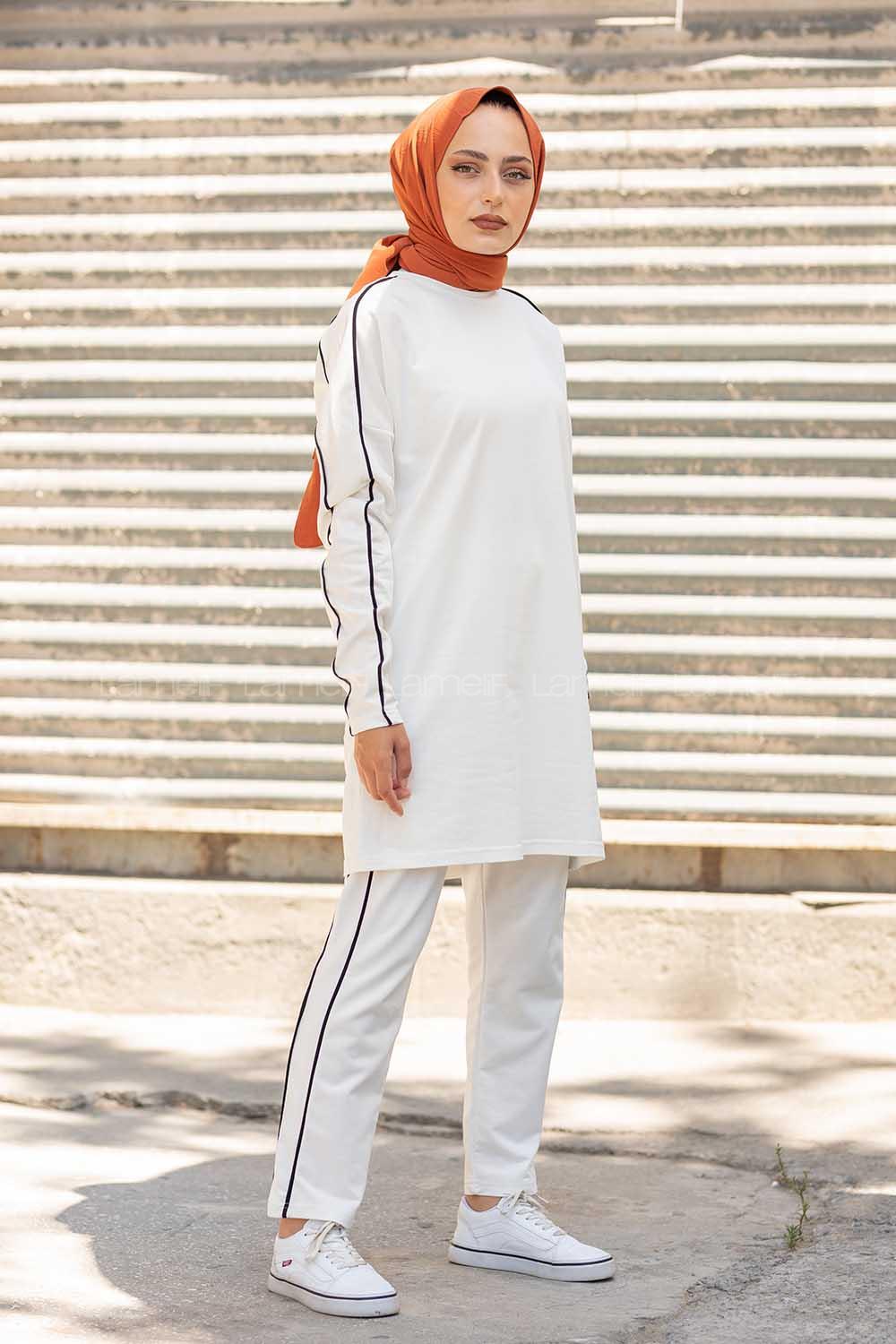 Modalamelif  Yazlık Spor Takım Beyaz