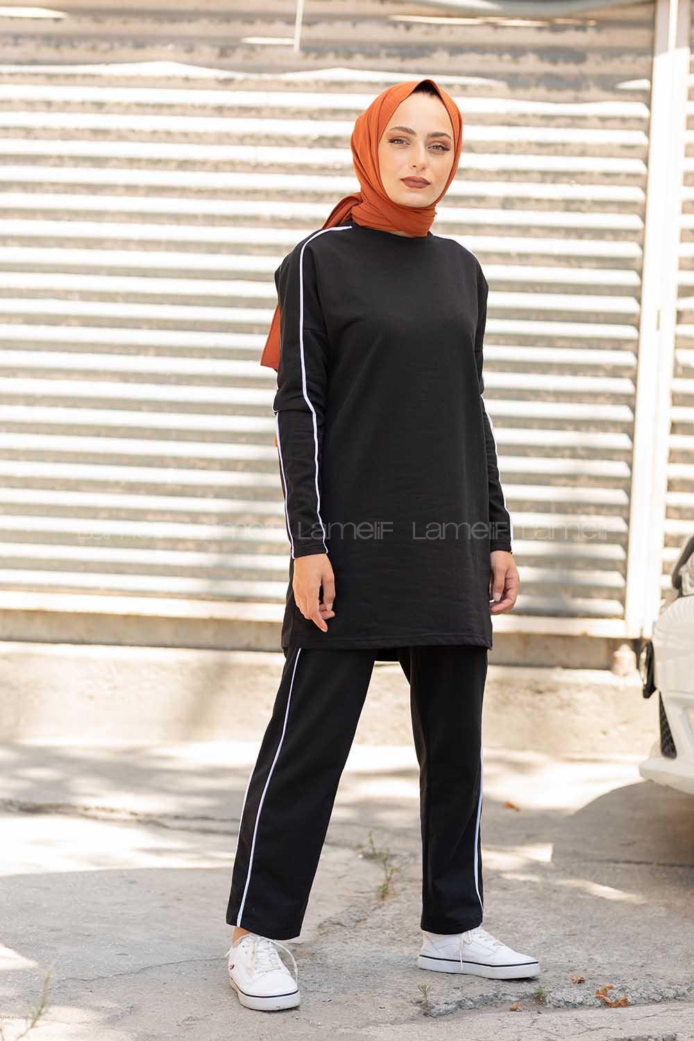 Modalamelif  Yazlık Spor Takım Siyah