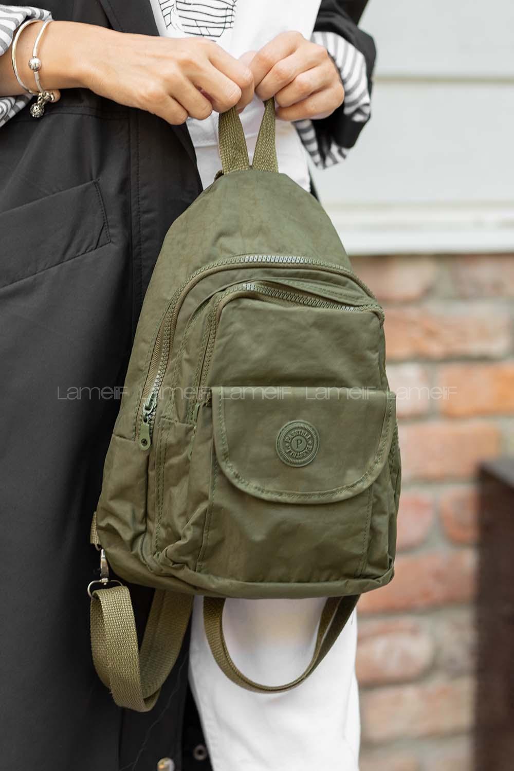 Modalamelif Krinkıl Sırt Çanta Haki