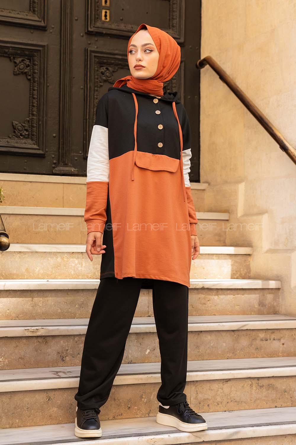 Modalamelif Önü Yarım Düğmeli Garnili Takım Taba