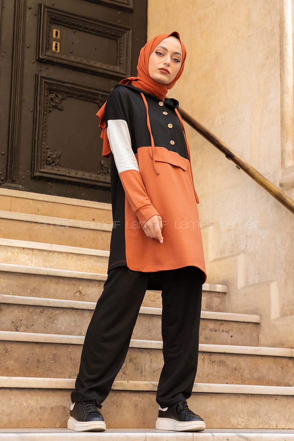 Modalamelif Önü Yarım Düğmeli Garnili Takım Taba