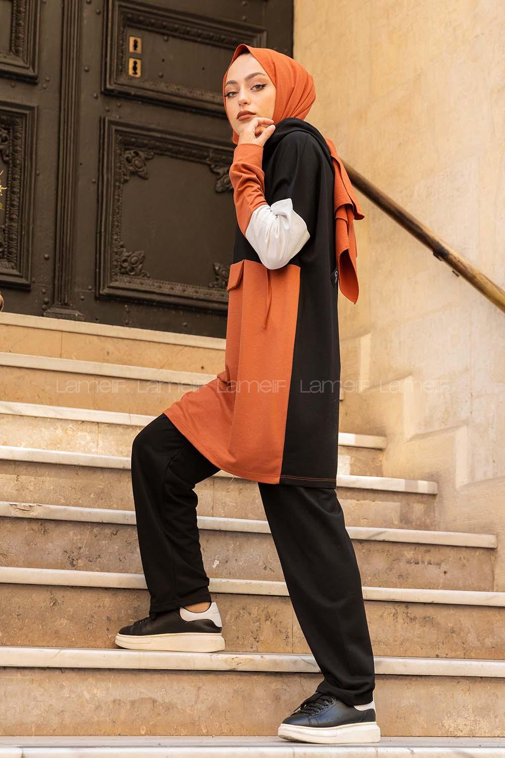 Modalamelif Önü Yarım Düğmeli Garnili Takım Taba